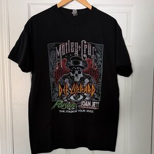 Def Leppard Black Graphic Band T-Shirt - Stadium Tour 2022